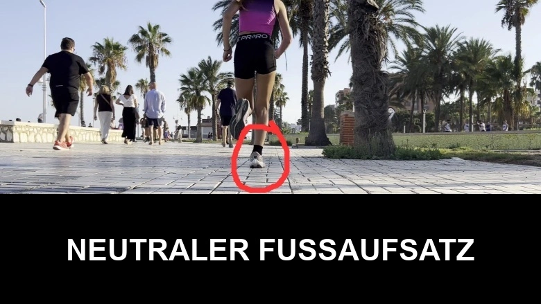 Analyse des Laufstils eines Läufers