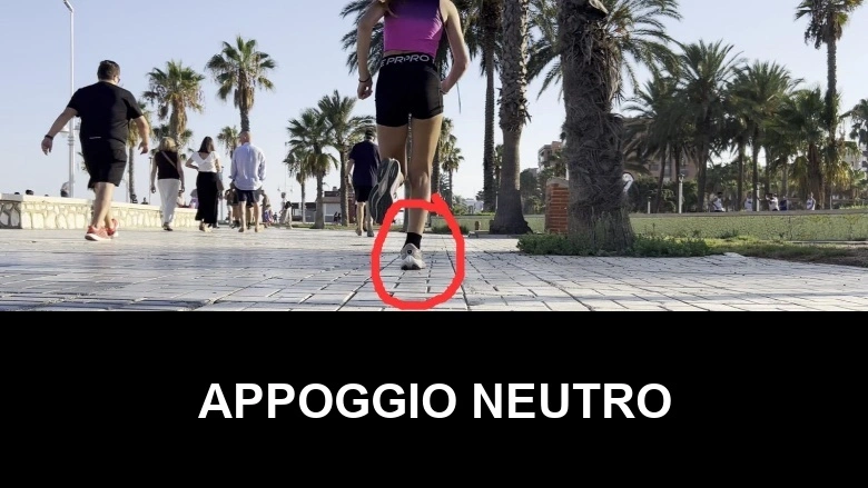 Analisi del tipo di appoggio di un corridore