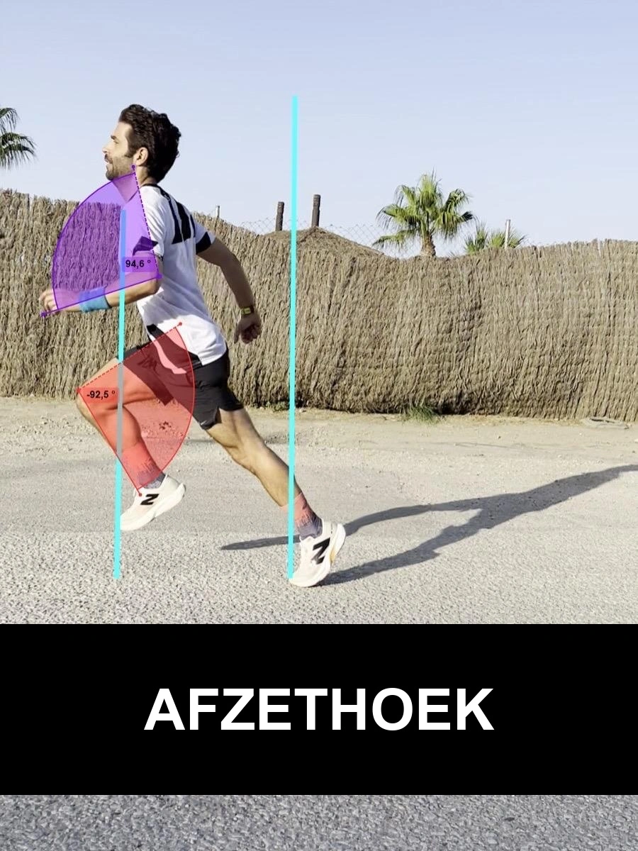 Biomechanische loopanalyse met meting van de afzethoek