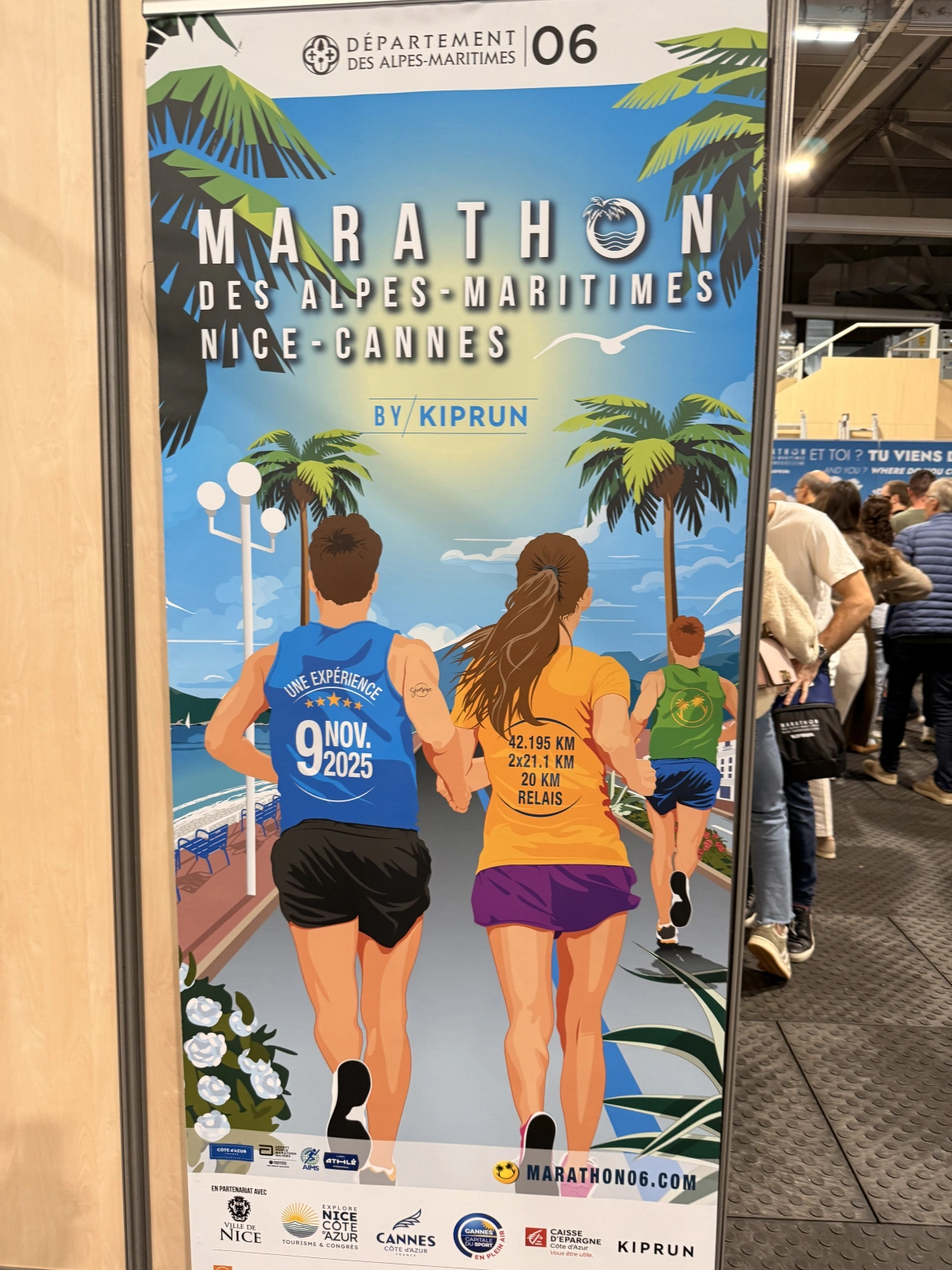 Cartel del Marathon des Alpes-Maritimes Nice-Cannes by Kiprun 2025